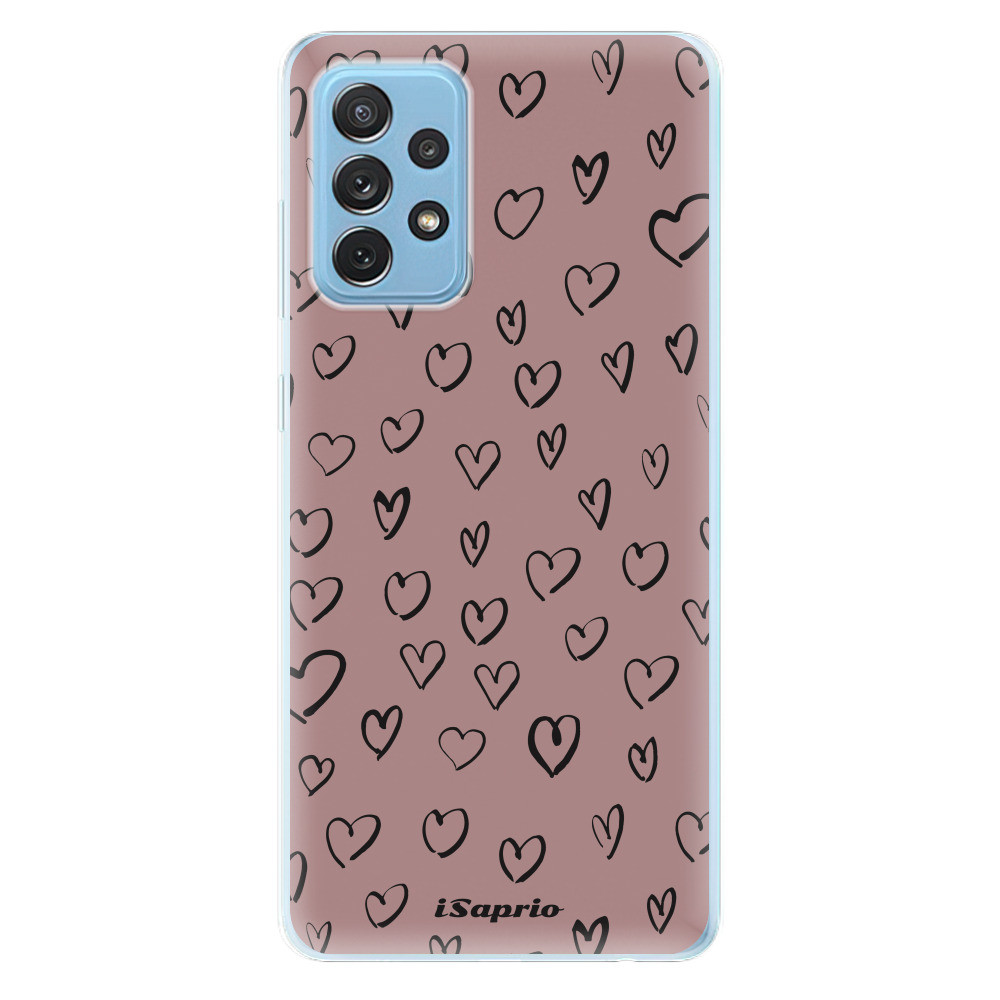 Odolné silikónové puzdro iSaprio - Heart Dark - Samsung Galaxy A72