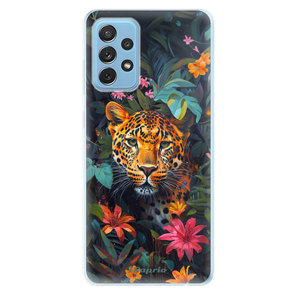 Odolné silikónové puzdro iSaprio - Flower Jaguar - Samsung Galaxy A72