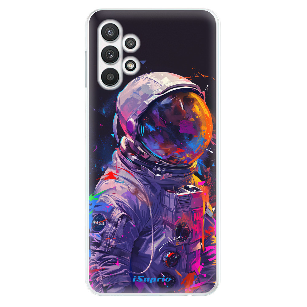 Odolné silikónové puzdro iSaprio - Neon Astronaut - Samsung Galaxy A32