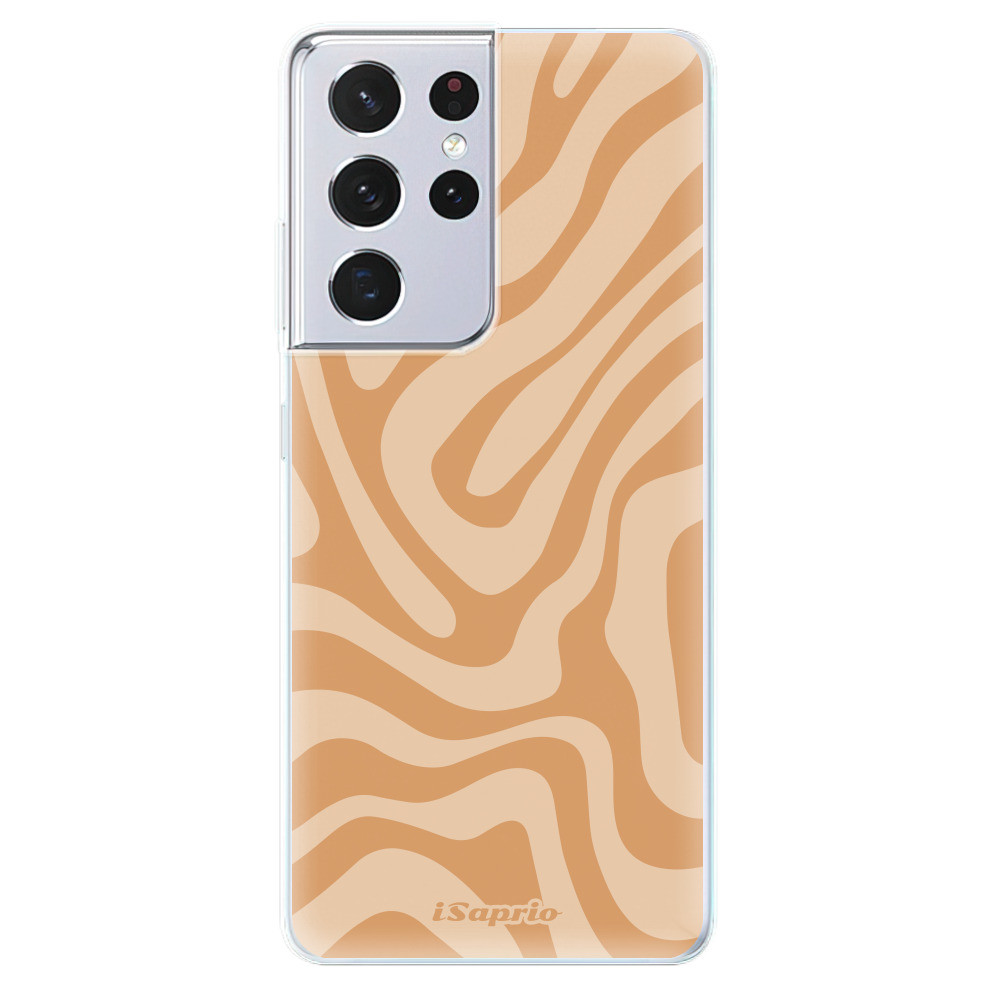 Odolné silikónové puzdro iSaprio - Zebra Orange - Samsung Galaxy S21 Ultra