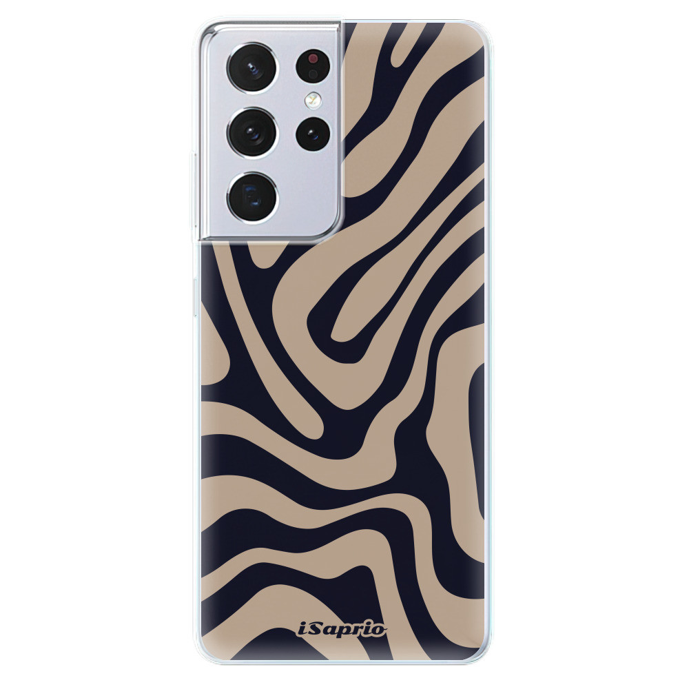 Odolné silikónové puzdro iSaprio - Zebra Black - Samsung Galaxy S21 Ultra