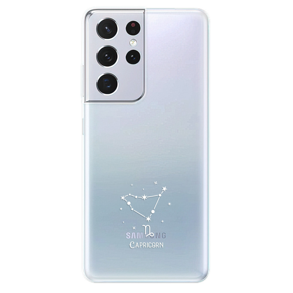 Odolné silikónové puzdro iSaprio - čiré - Kozoroh - Samsung Galaxy S21 Ultra