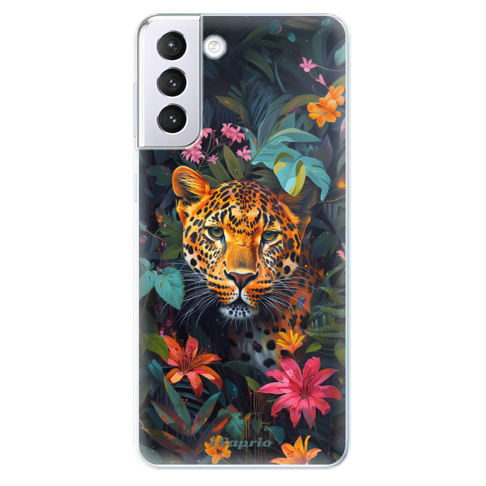 Odolné silikónové puzdro iSaprio - Flower Jaguar - Samsung Galaxy S21+