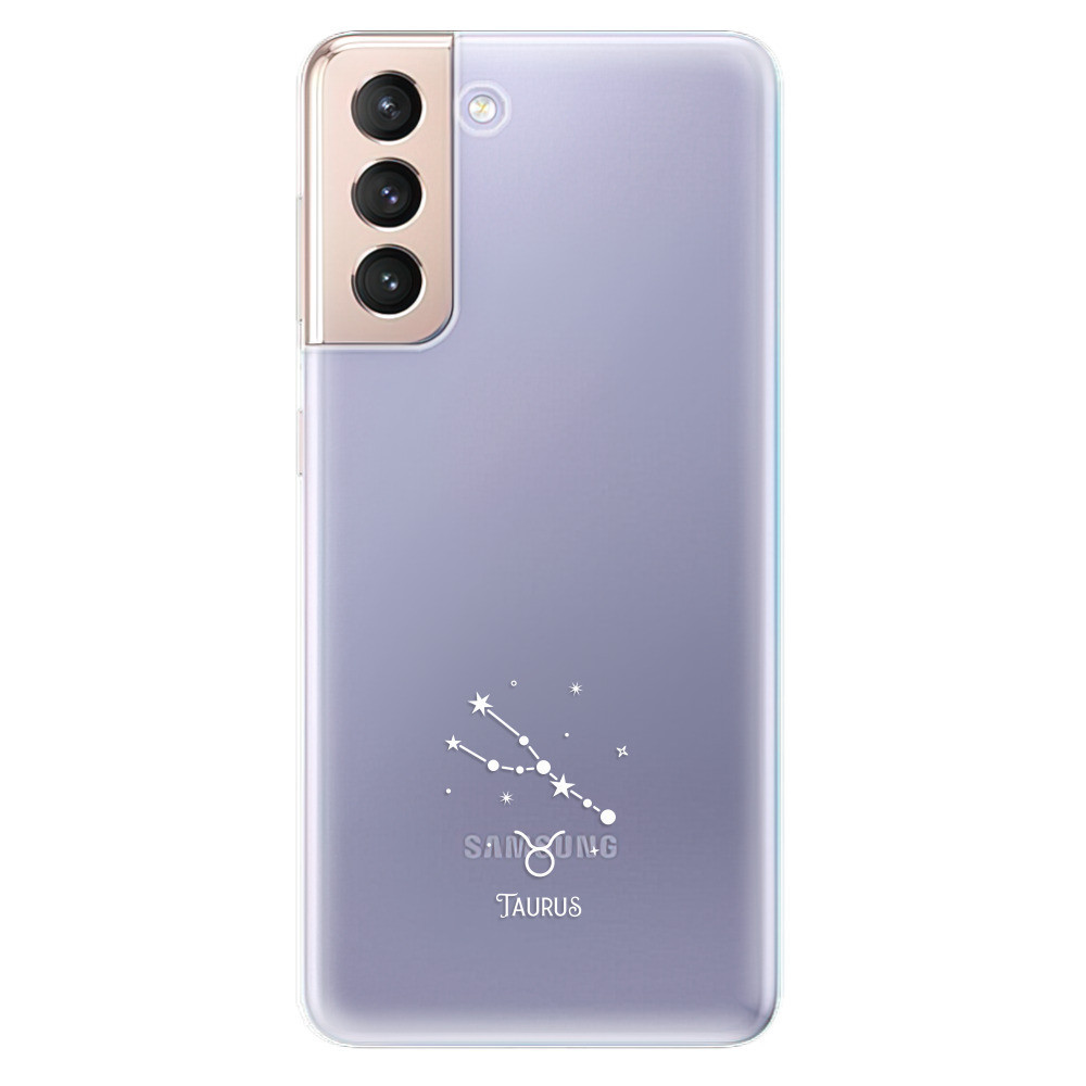 Odolné silikónové puzdro iSaprio - čiré - Býk - Samsung Galaxy S21
