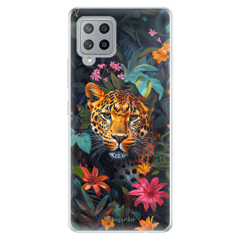Odolné silikónové puzdro iSaprio - Flower Jaguar - Samsung Galaxy A42