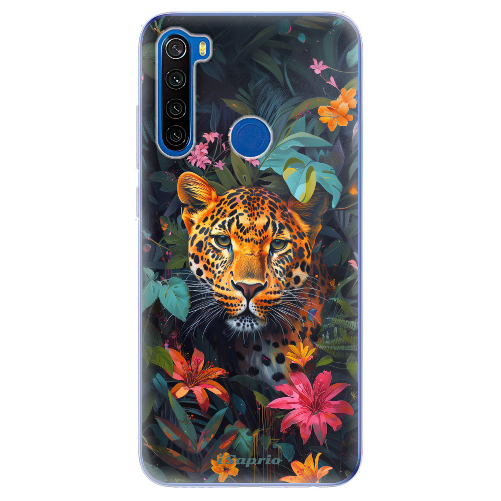 Odolné silikónové puzdro iSaprio - Flower Jaguar - Xiaomi Redmi Note 8T