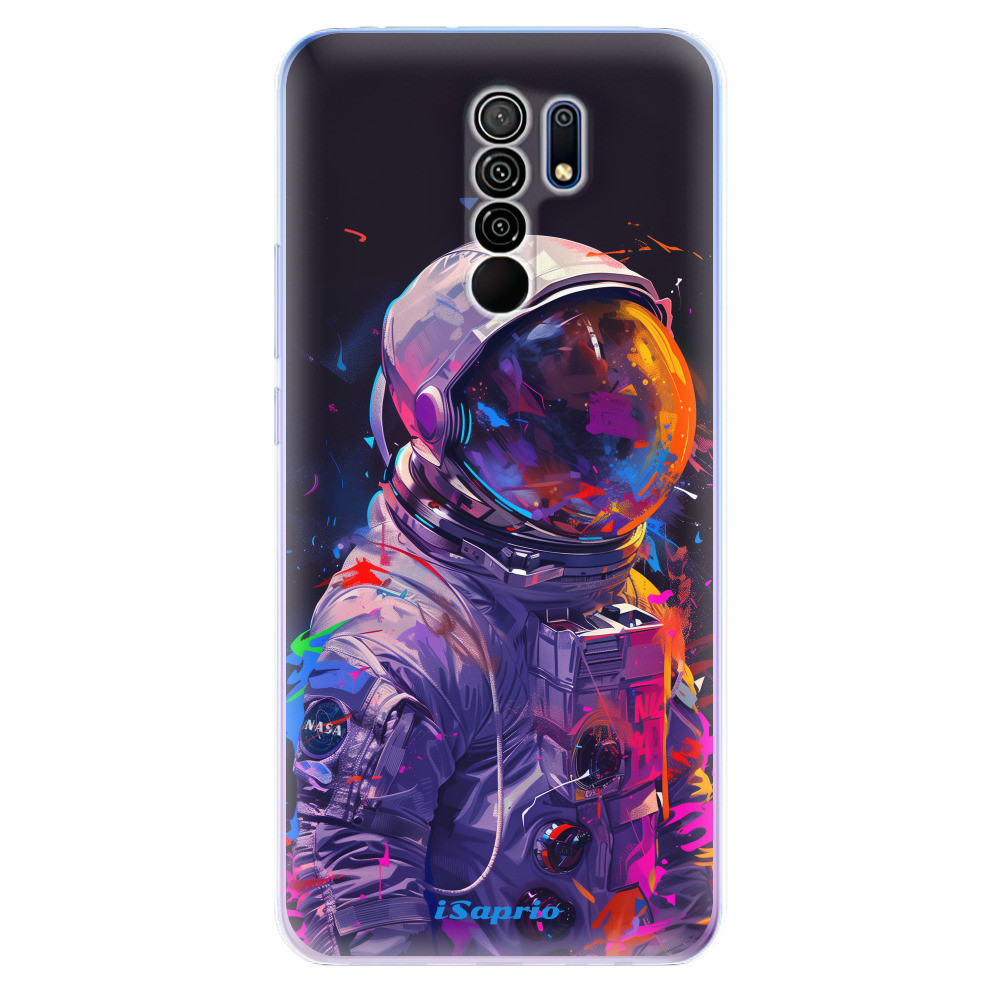 Odolné silikónové puzdro iSaprio - Neon Astronaut - Xiaomi Redmi 9