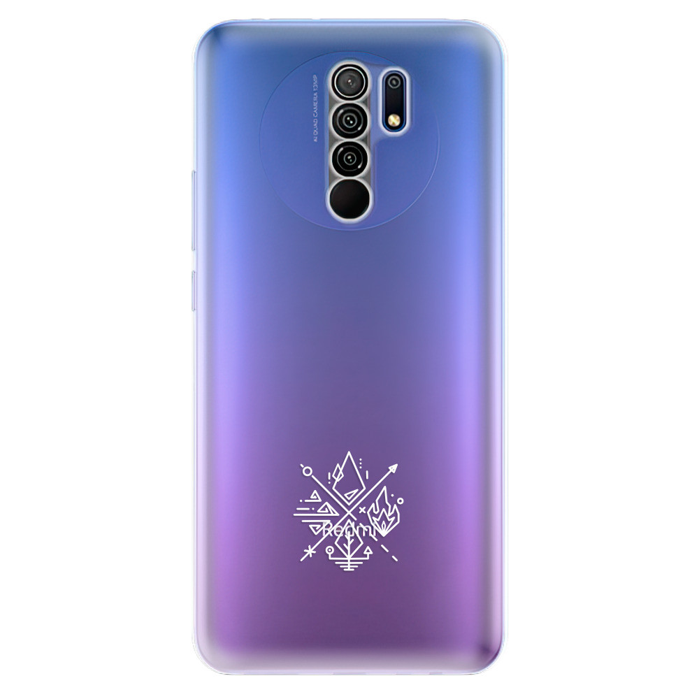 Odolné silikónové puzdro iSaprio - čiré - Elements - Xiaomi Redmi 9