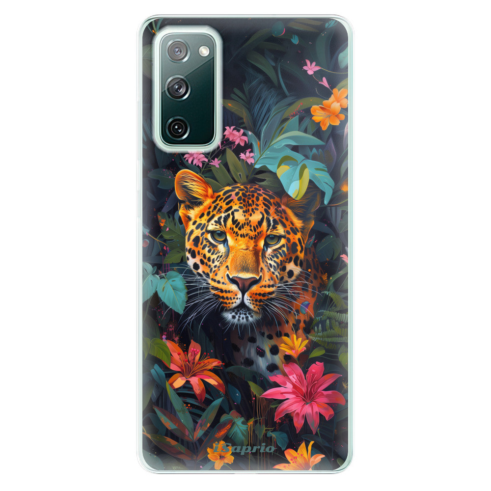 Odolné silikónové puzdro iSaprio - Flower Jaguar - Samsung Galaxy S20 FE