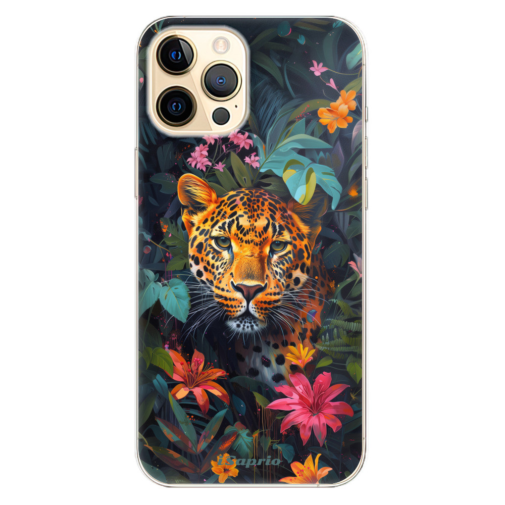 Odolné silikónové puzdro iSaprio - Flower Jaguar - iPhone 12 Pro Max