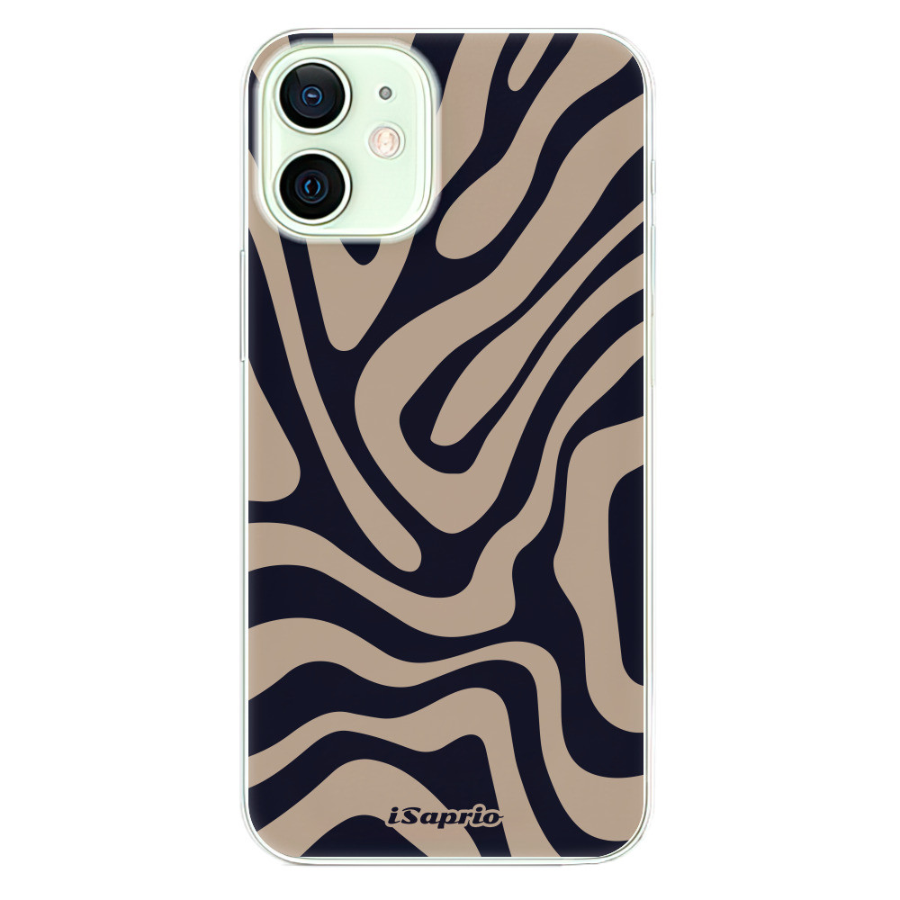 Odolné silikónové puzdro iSaprio - Zebra Black - iPhone 12 mini
