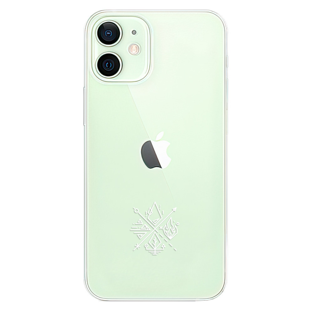Odolné silikónové puzdro iSaprio - čiré - Elements - iPhone 12 mini