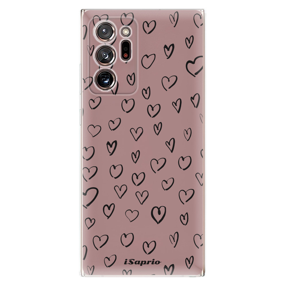 Odolné silikónové puzdro iSaprio - Heart Dark - Samsung Galaxy Note 20 Ultra