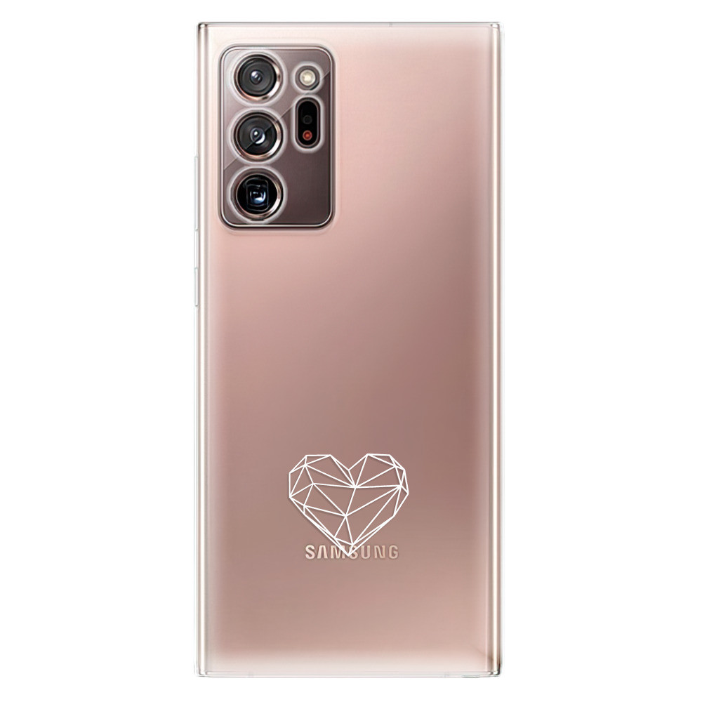 Odolné silikónové puzdro iSaprio - čiré - Digital Love - Samsung Galaxy Note 20 Ultra