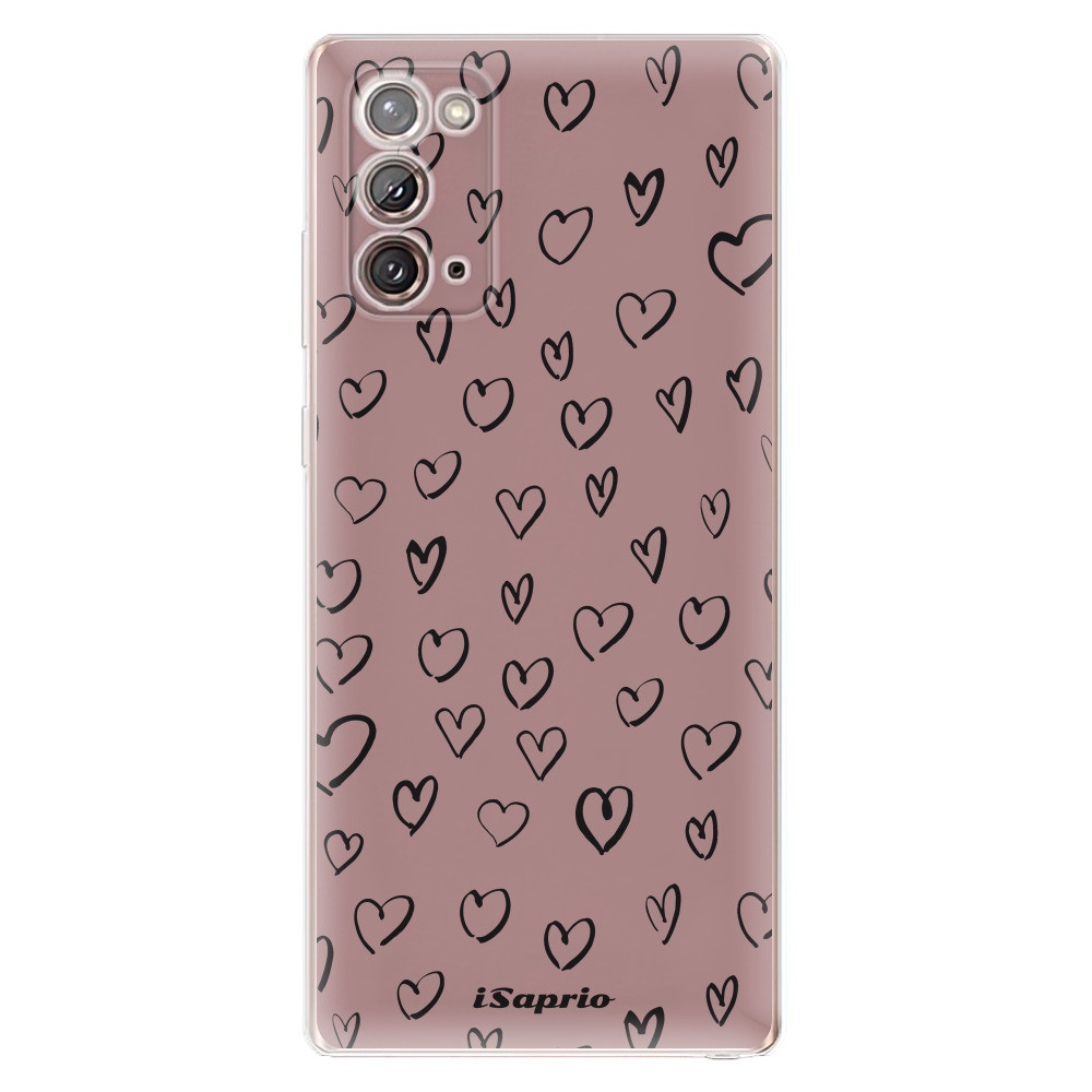 Odolné silikónové puzdro iSaprio - Heart Dark - Samsung Galaxy Note 20