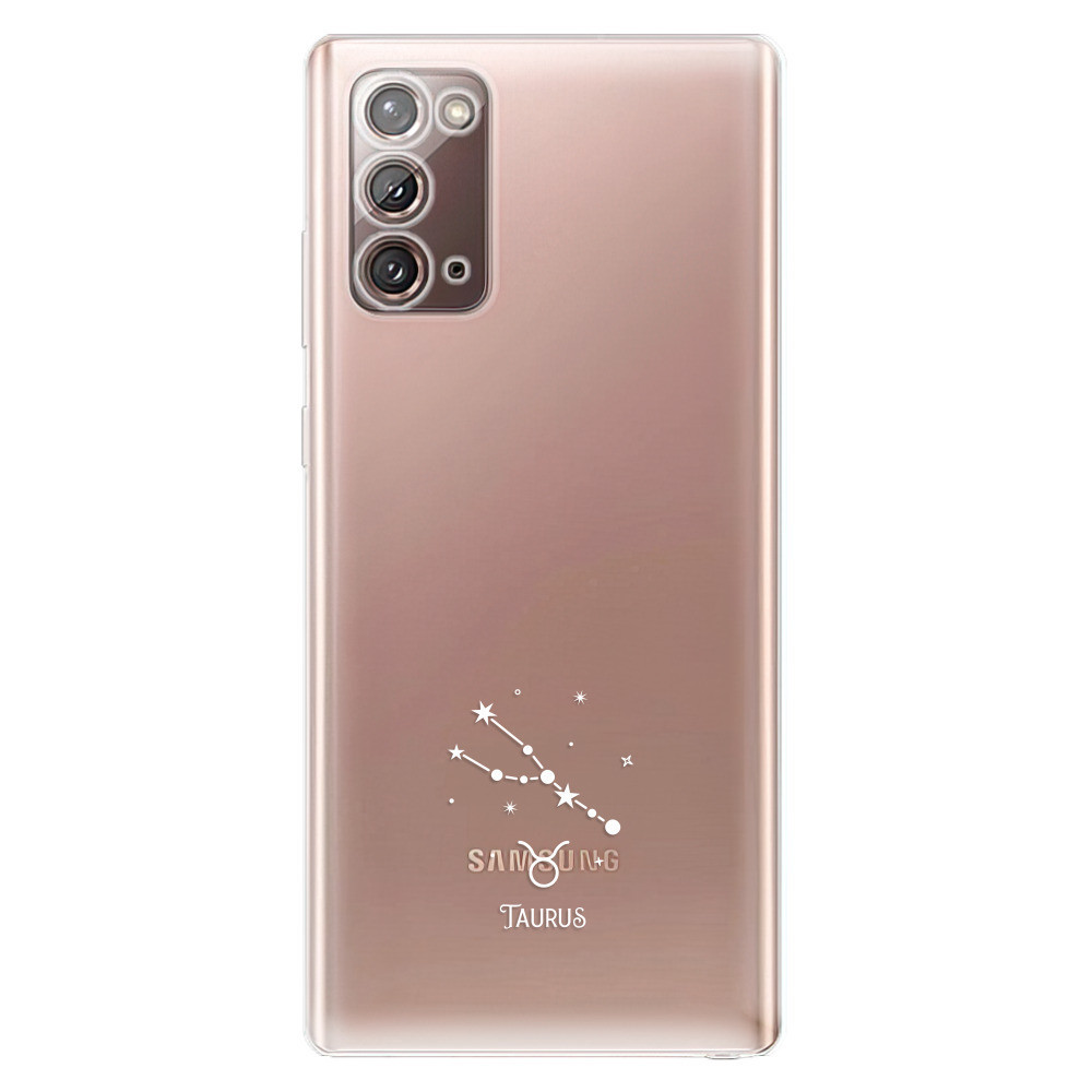 Odolné silikónové puzdro iSaprio - čiré - Býk - Samsung Galaxy Note 20