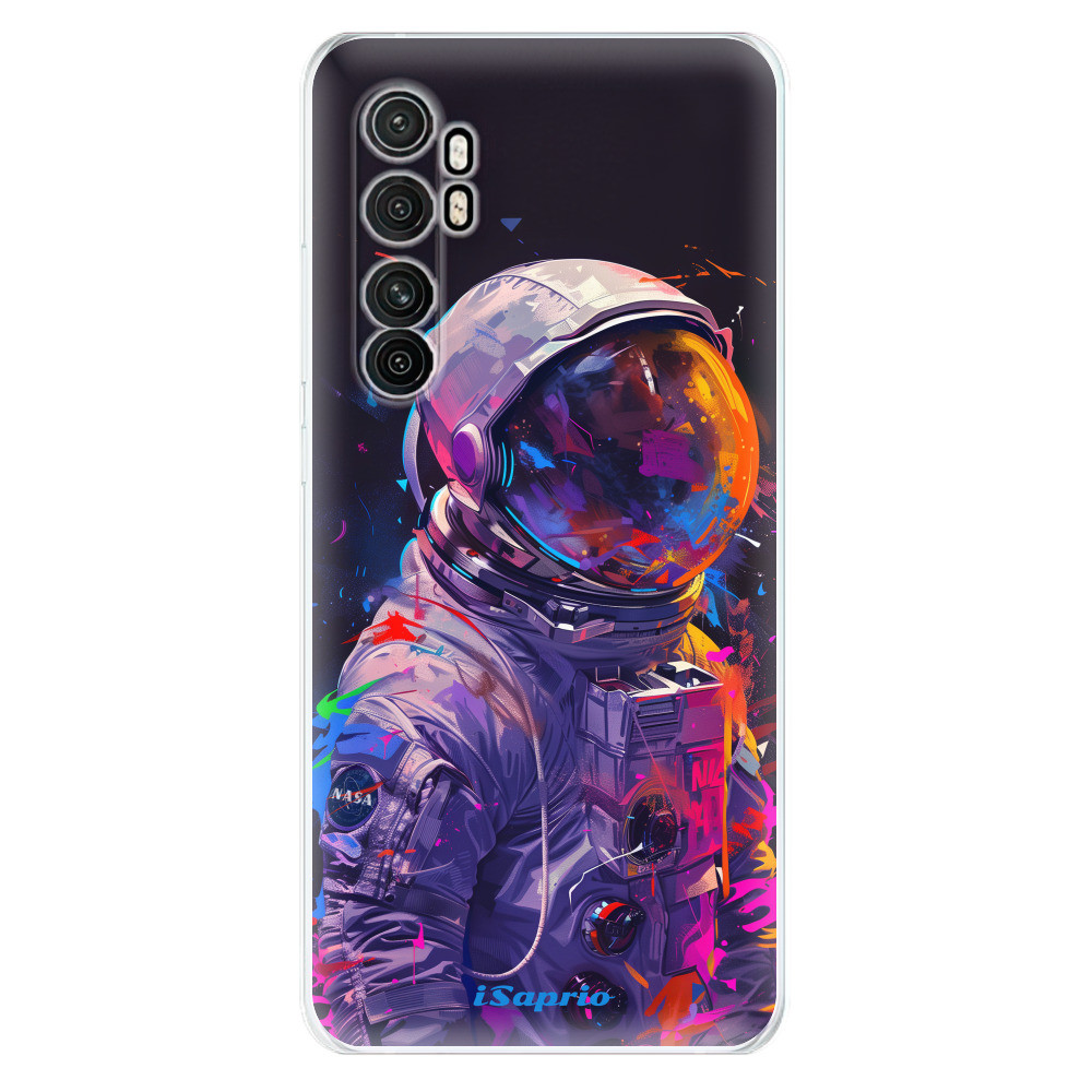 Odolné silikónové puzdro iSaprio - Neon Astronaut - Xiaomi Mi Note 10 Lite
