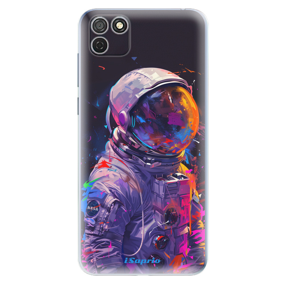 Odolné silikónové puzdro iSaprio - Neon Astronaut - Honor 9S