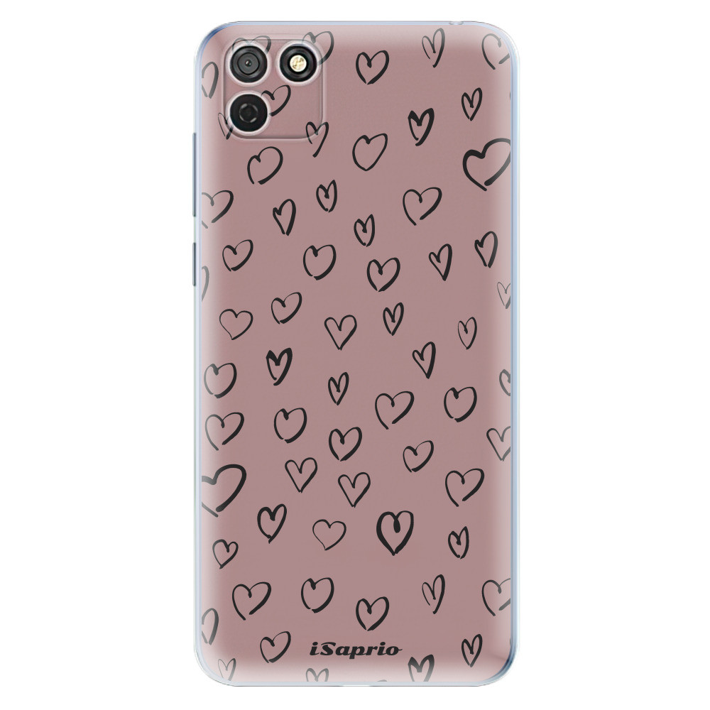 Odolné silikónové puzdro iSaprio - Heart Dark - Honor 9S