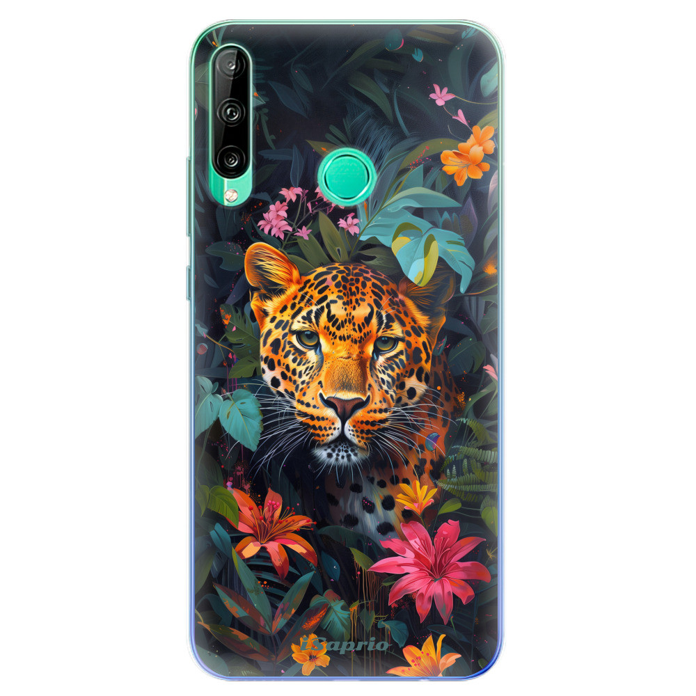 Odolné silikónové puzdro iSaprio - Flower Jaguar - Huawei P40 Lite E
