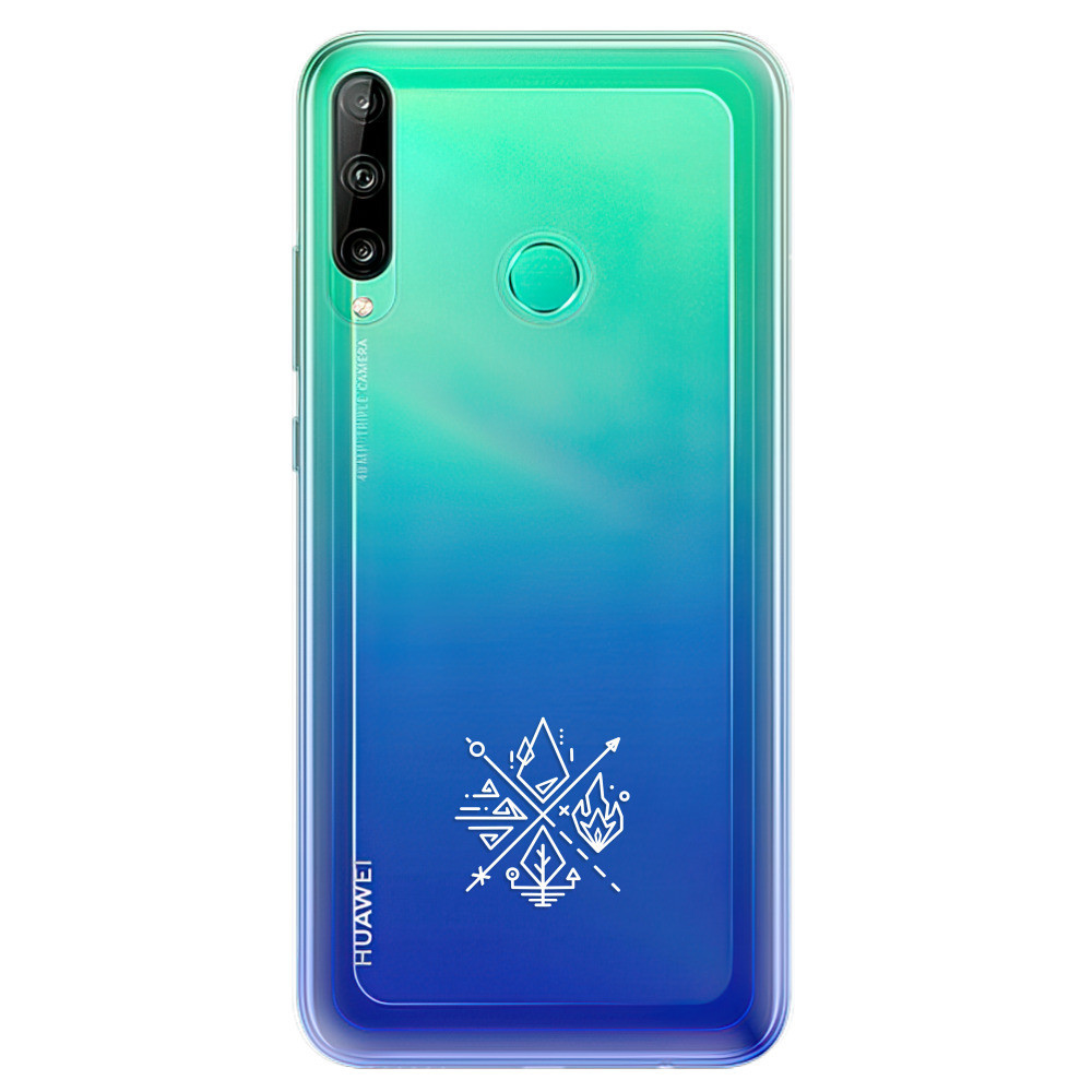 Odolné silikónové puzdro iSaprio - čiré - Elements - Huawei P40 Lite E