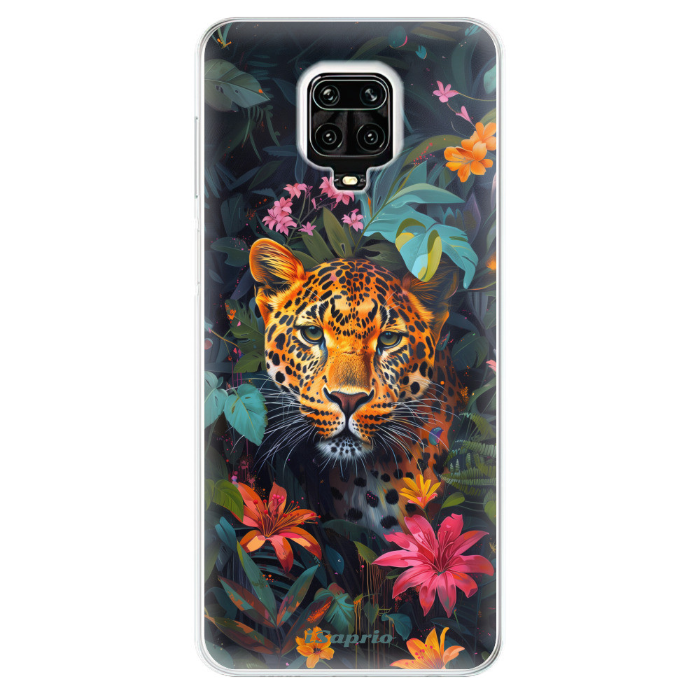 Odolné silikónové puzdro iSaprio - Flower Jaguar - Xiaomi Redmi Note 9 Pro / Note 9S