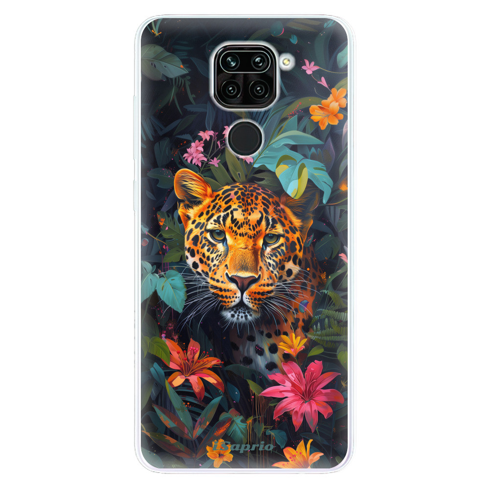 Odolné silikónové puzdro iSaprio - Flower Jaguar - Xiaomi Redmi Note 9
