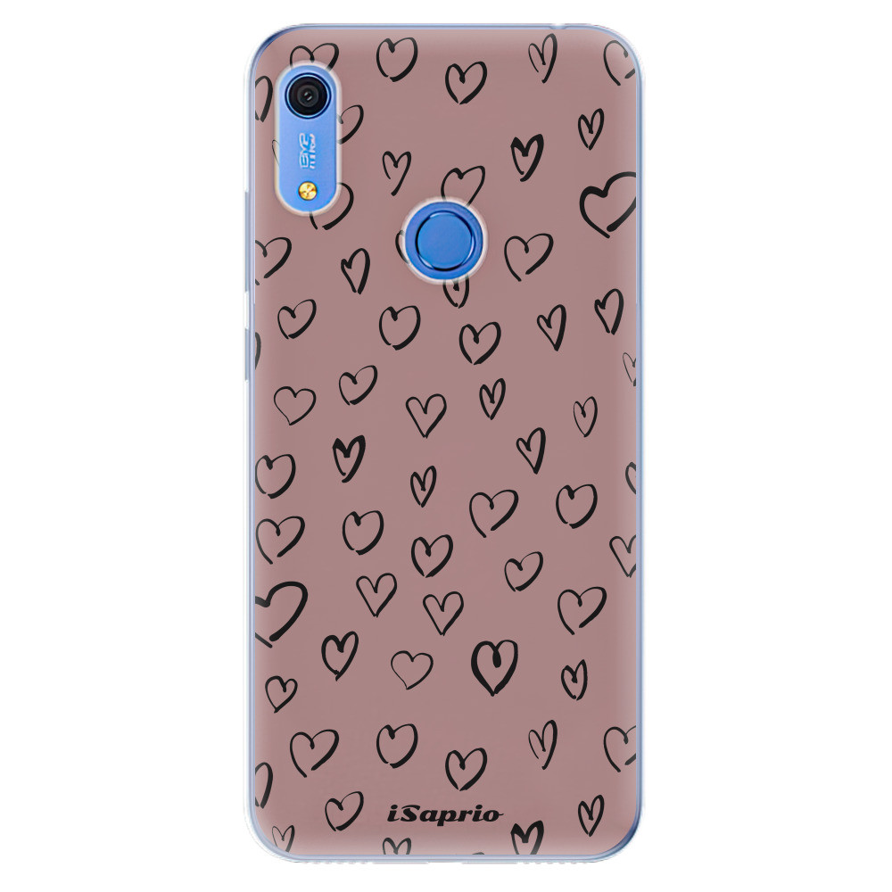 Odolné silikónové puzdro iSaprio - Heart Dark - Huawei Y6s