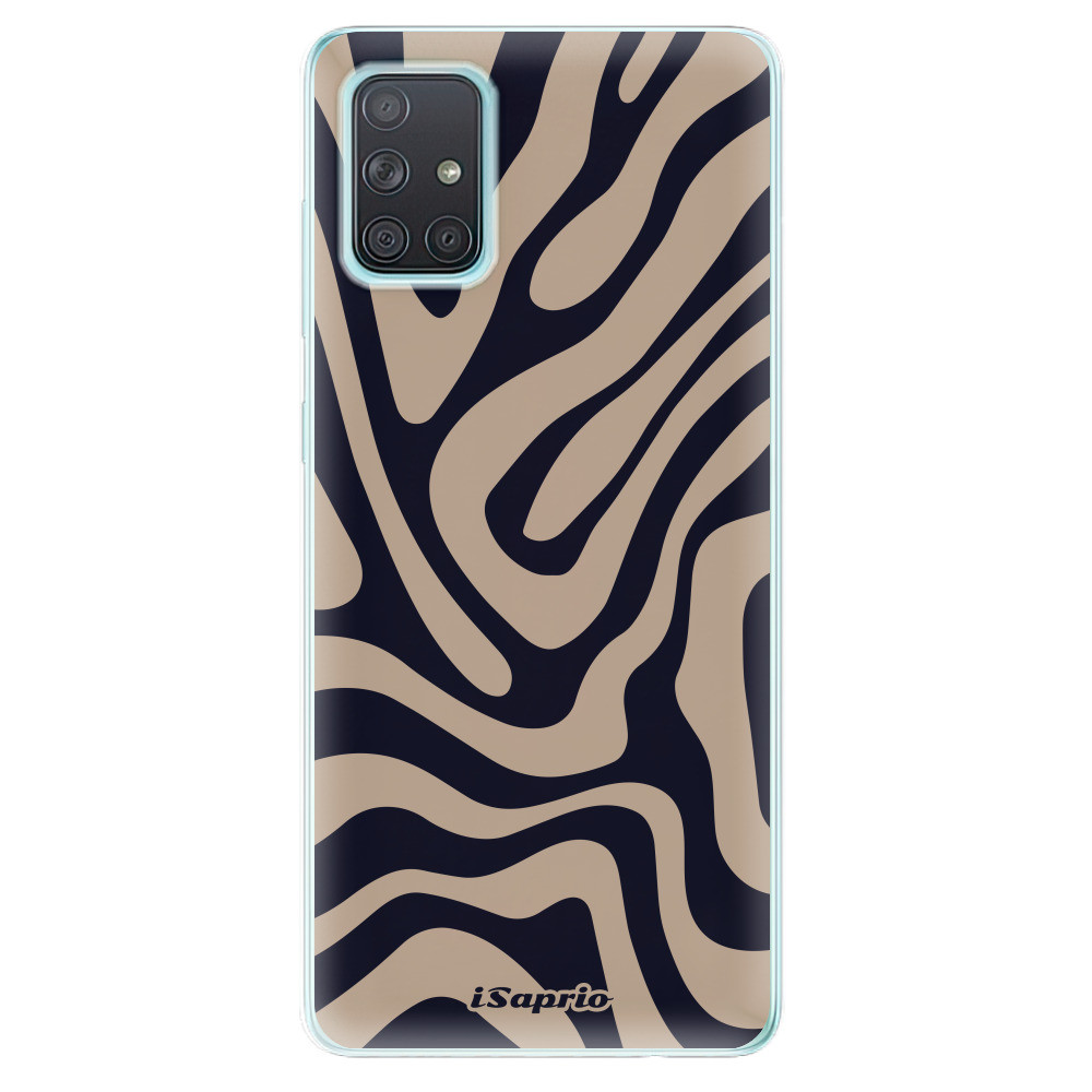 Odolné silikónové puzdro iSaprio - Zebra Black - Samsung Galaxy A71