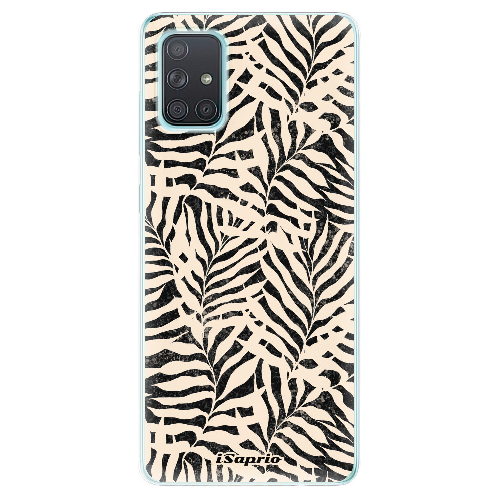 Odolné silikónové puzdro iSaprio - Dark Palms - Samsung Galaxy A71