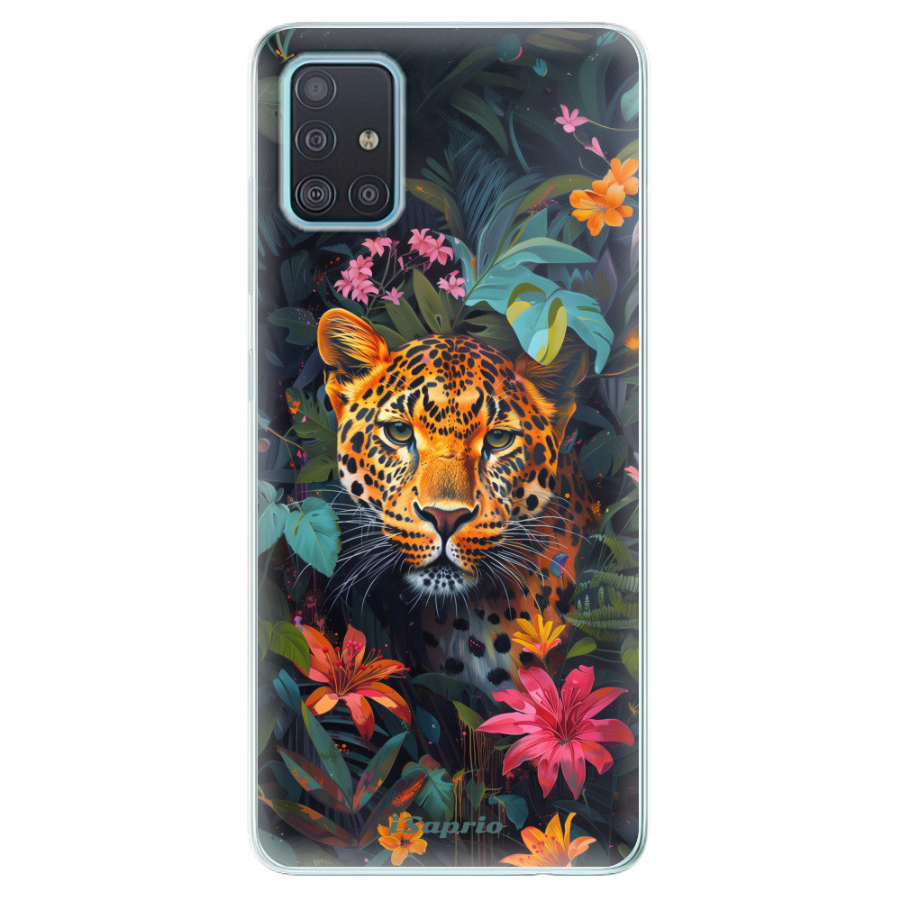 Odolné silikónové puzdro iSaprio - Flower Jaguar - Samsung Galaxy A51