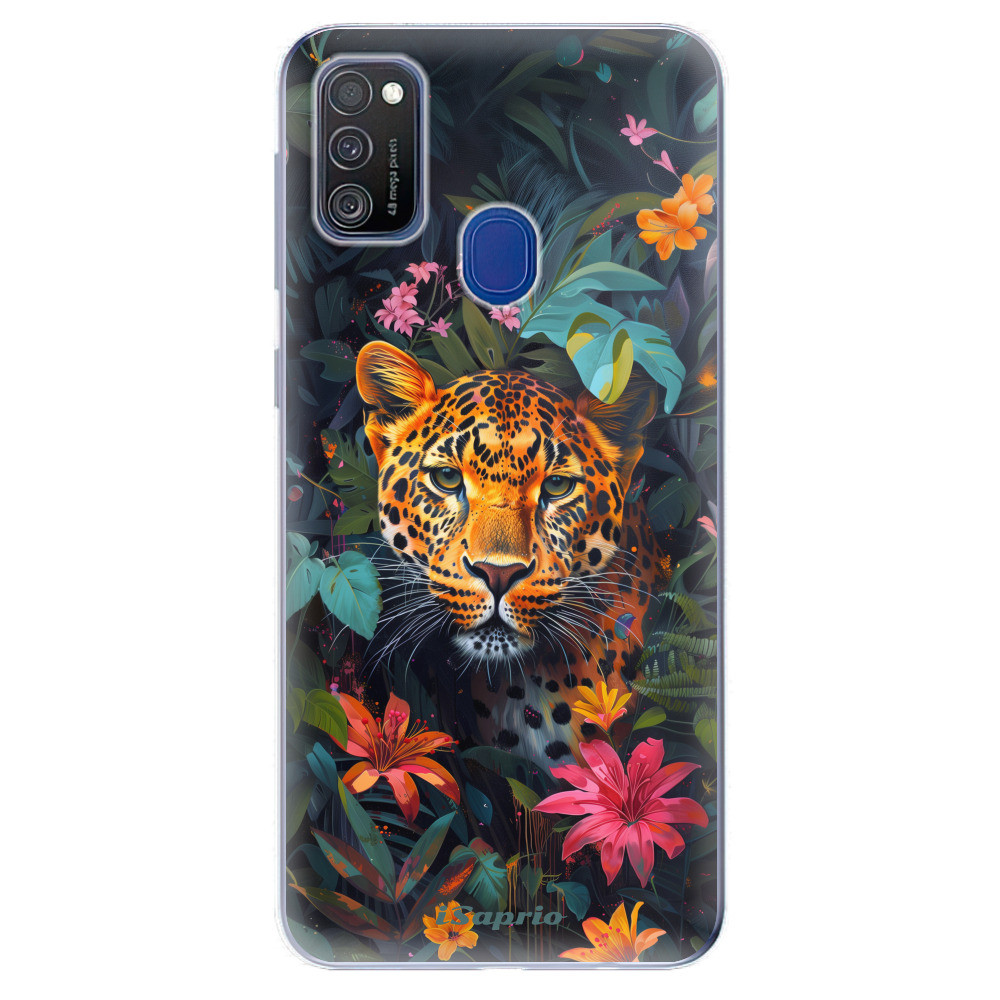 Odolné silikónové puzdro iSaprio - Flower Jaguar - Samsung Galaxy M21