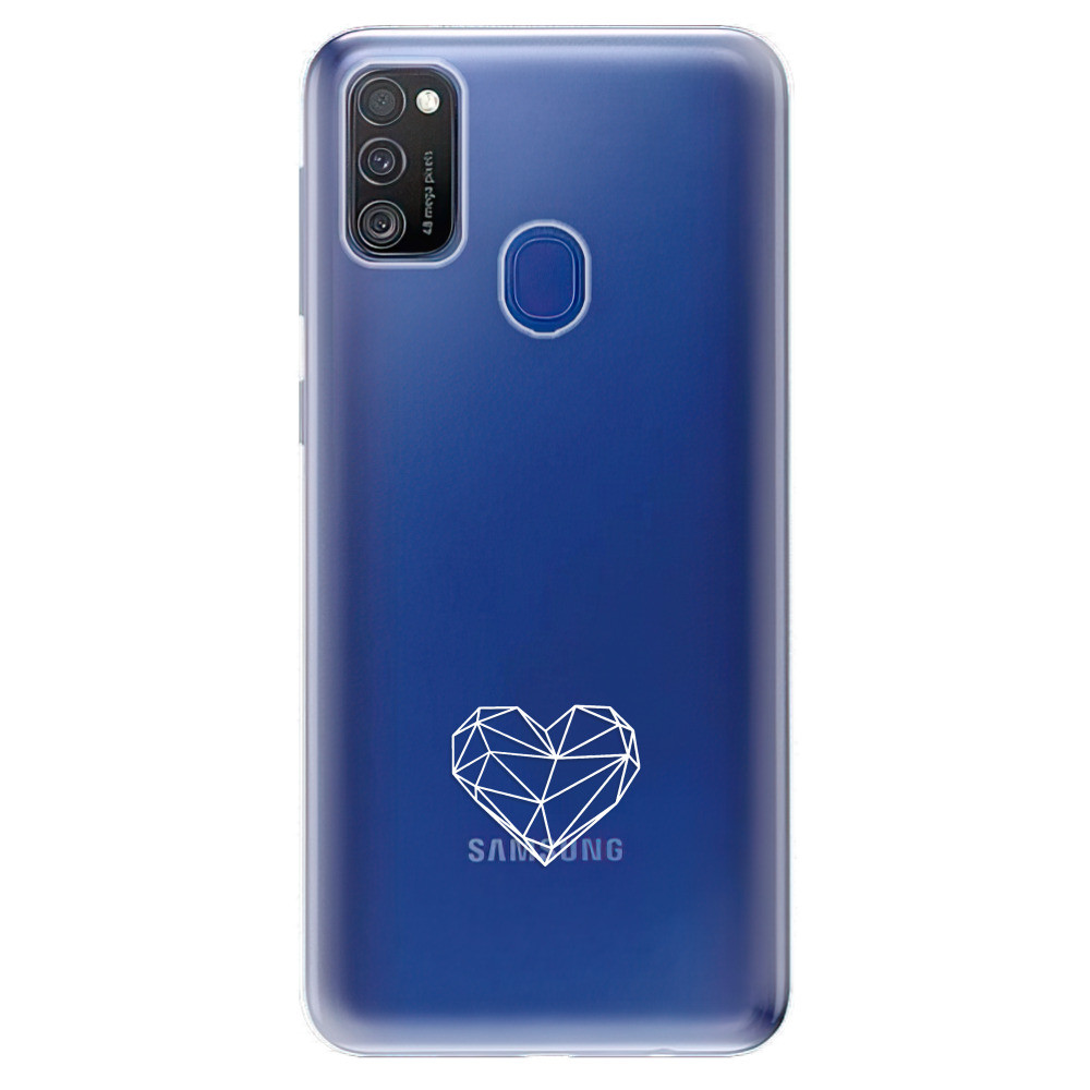Odolné silikónové puzdro iSaprio - čiré - Digital Love - Samsung Galaxy M21