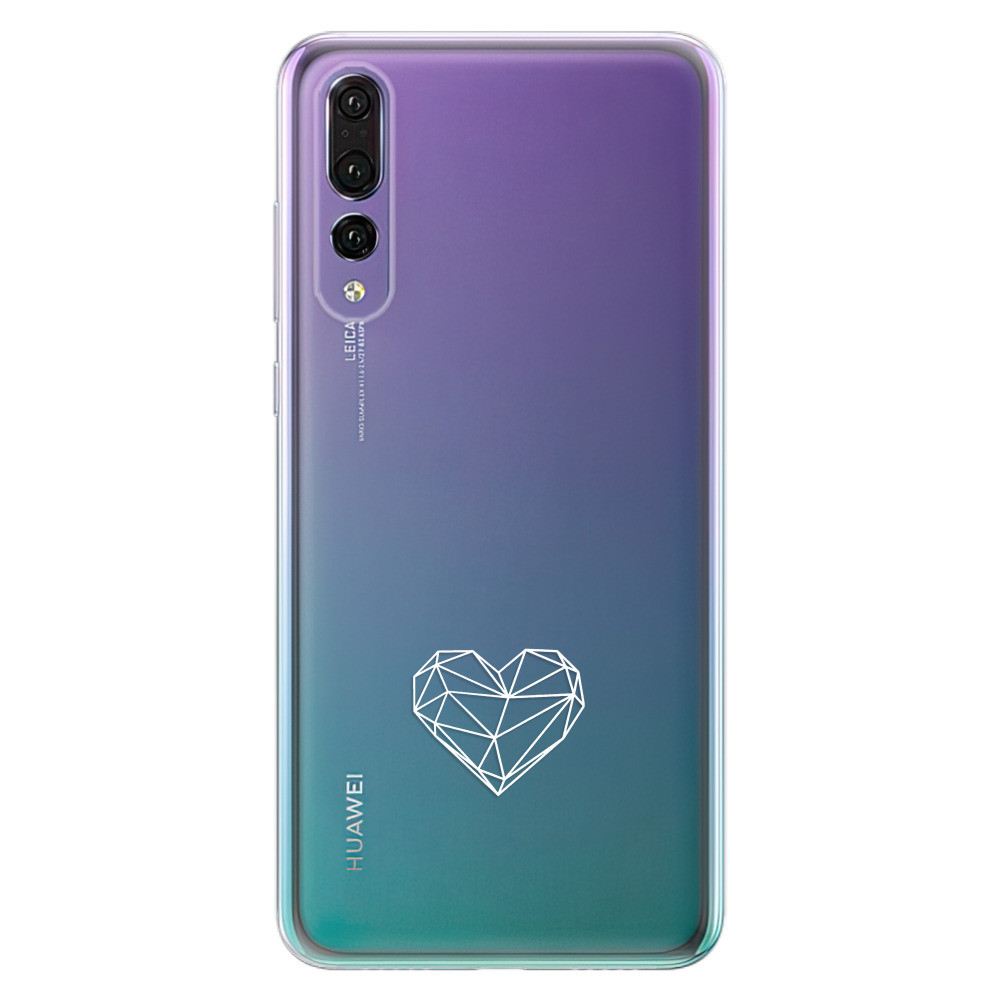 Odolné silikónové puzdro iSaprio - čiré - Digital Love - Huawei P20 Pro