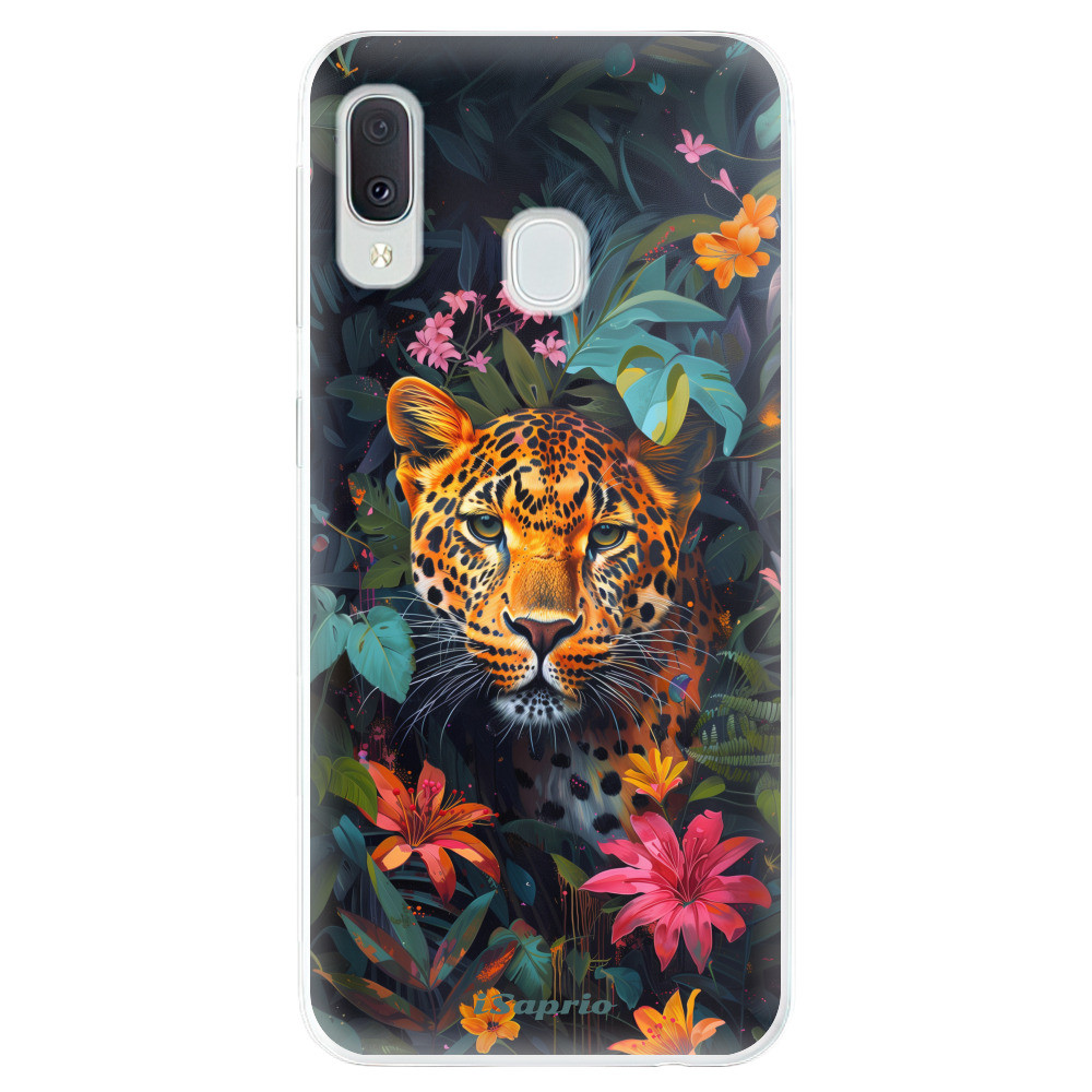 Odolné silikónové puzdro iSaprio - Flower Jaguar - Samsung Galaxy A20e