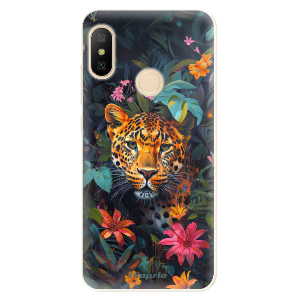 Odolné silikónové puzdro iSaprio - Flower Jaguar - Xiaomi Mi A2 Lite