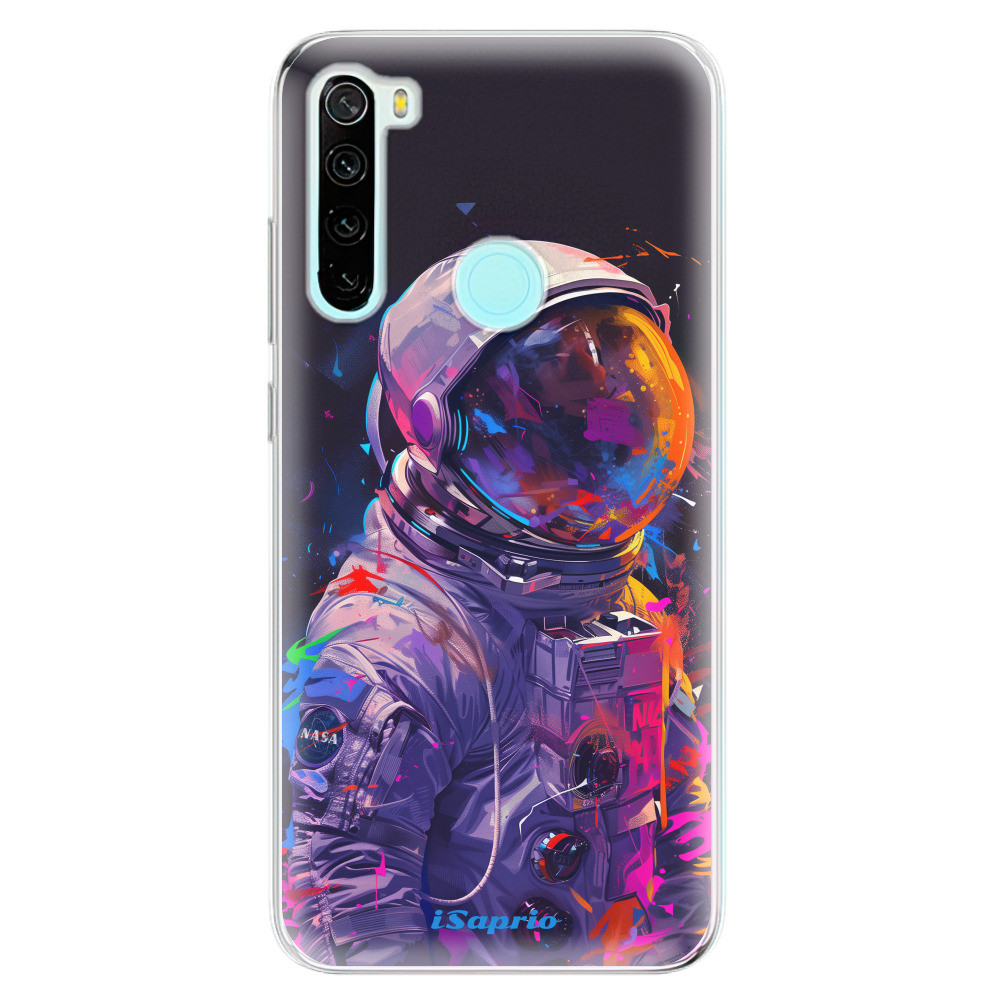 Odolné silikónové puzdro iSaprio - Neon Astronaut - Xiaomi Redmi Note 8