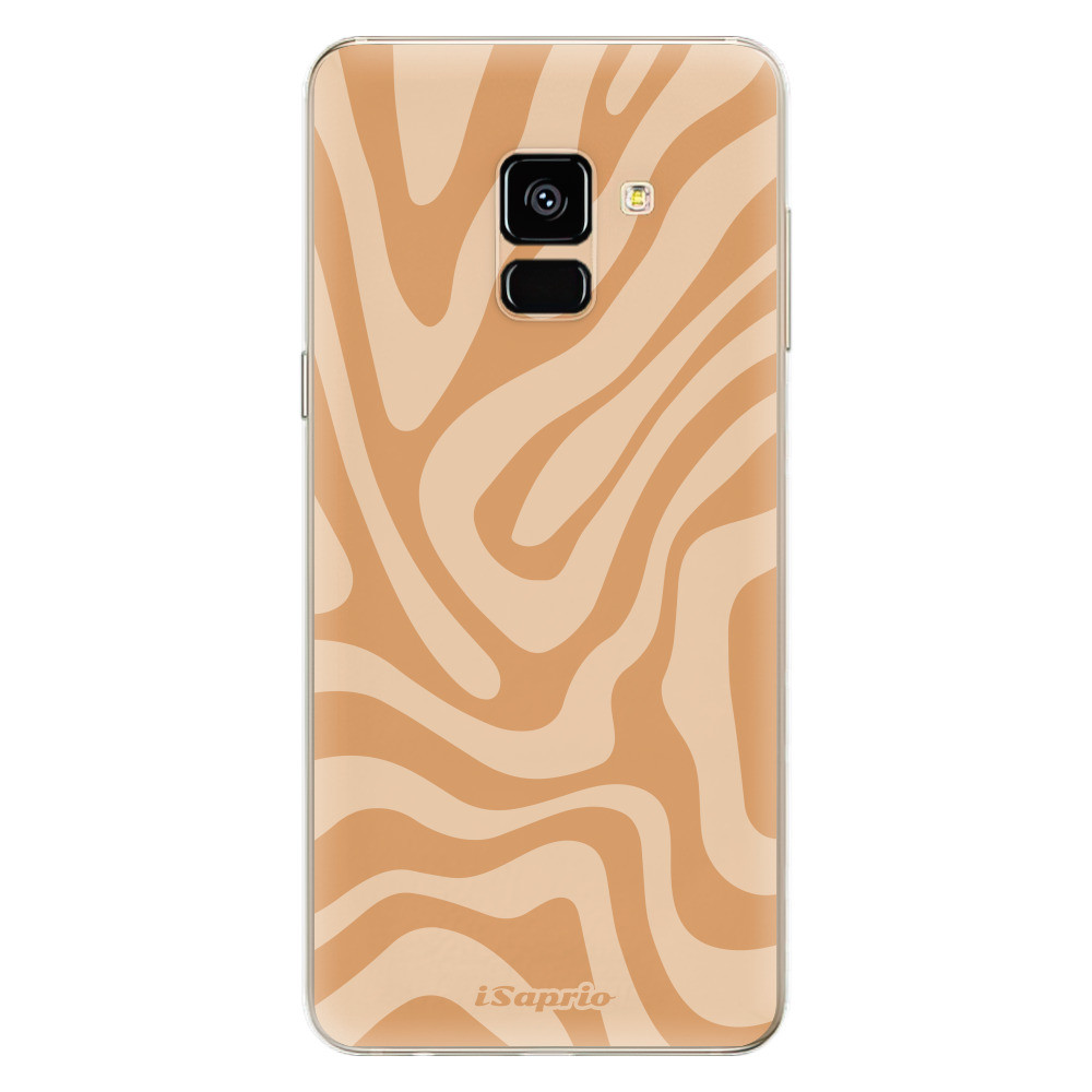Odolné silikónové puzdro iSaprio - Zebra Orange - Samsung Galaxy A8 2018