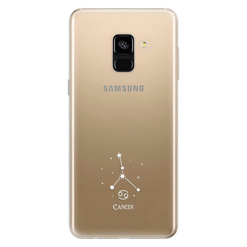 Odolné silikónové puzdro iSaprio - čiré - Rak - Samsung Galaxy A8 2018