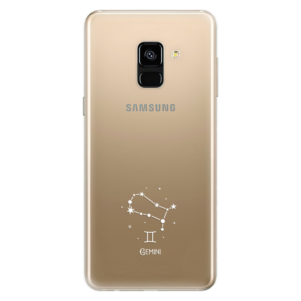 Odolné silikónové puzdro iSaprio - čiré - Blíženci - Samsung Galaxy A8 2018