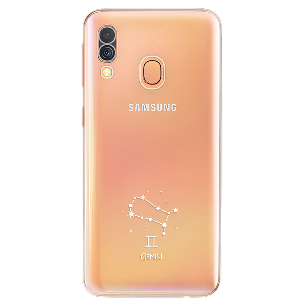 Odolné silikónové puzdro iSaprio - čiré - Blíženci - Samsung Galaxy A40
