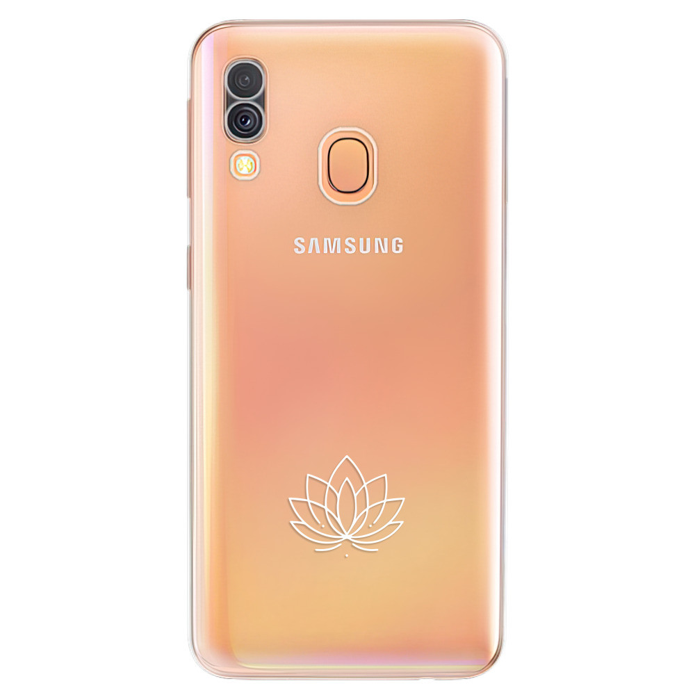 Odolné silikónové puzdro iSaprio - čiré - Lotos - Samsung Galaxy A40