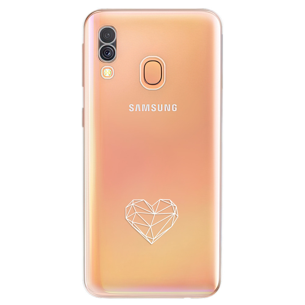 Odolné silikónové puzdro iSaprio - čiré - Digital Love - Samsung Galaxy A40