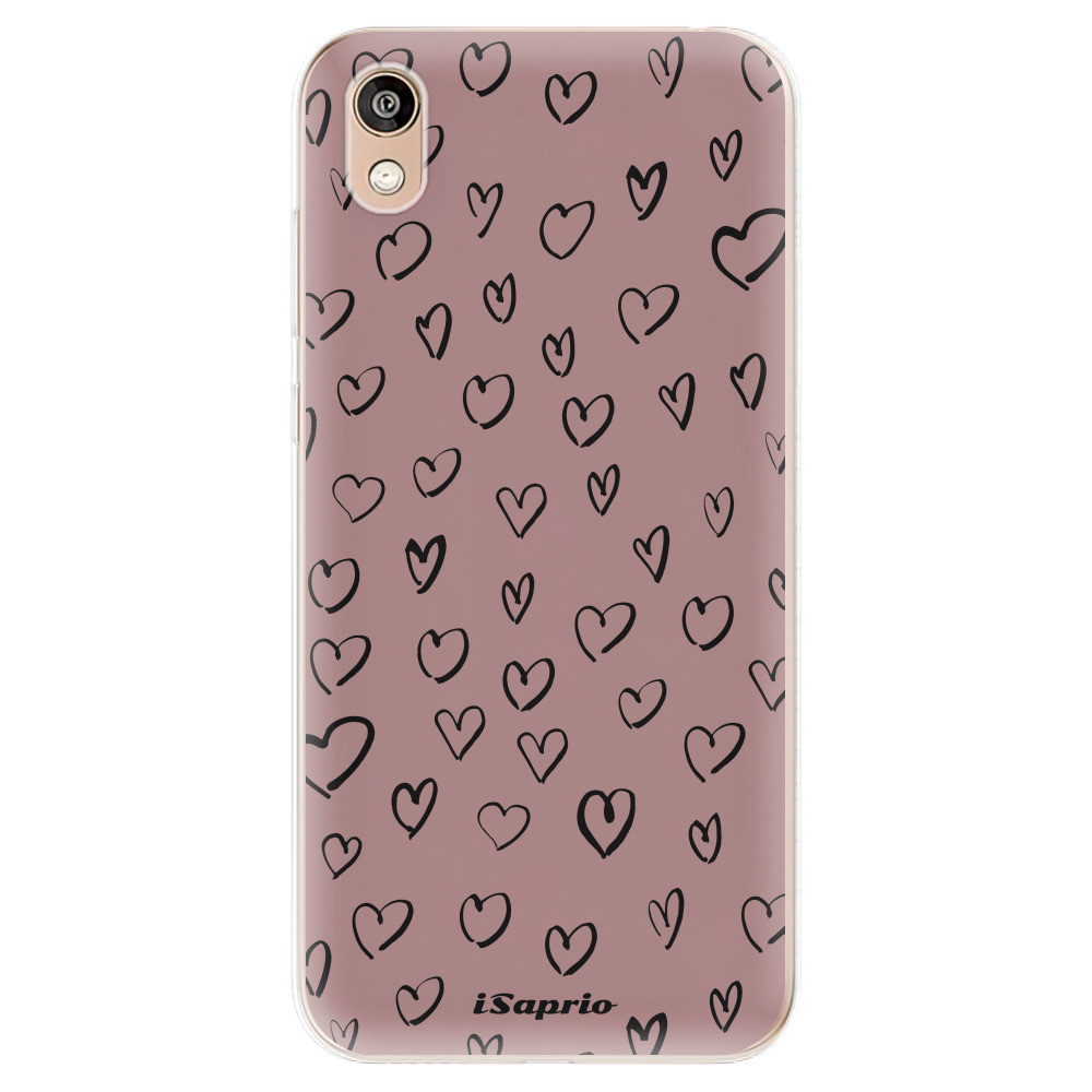 Odolné silikónové puzdro iSaprio - Heart Dark - Huawei Honor 8S