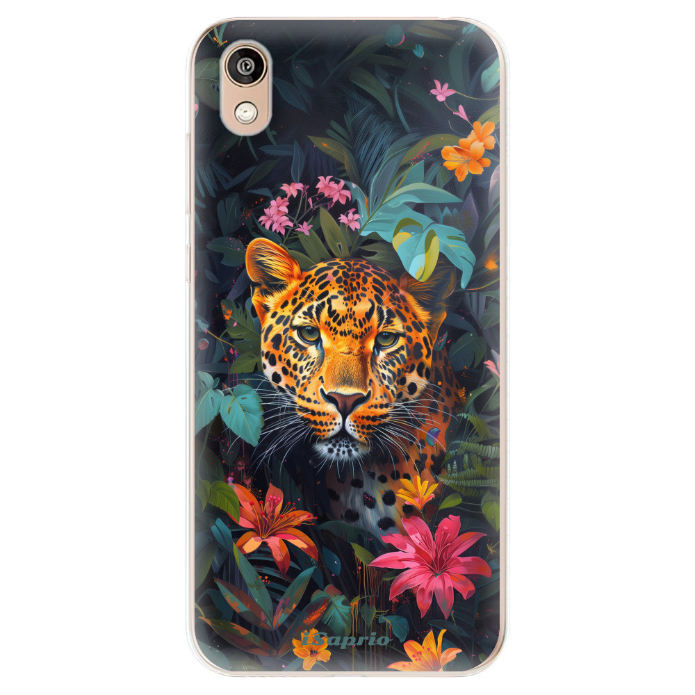 Odolné silikónové puzdro iSaprio - Flower Jaguar - Huawei Honor 8S