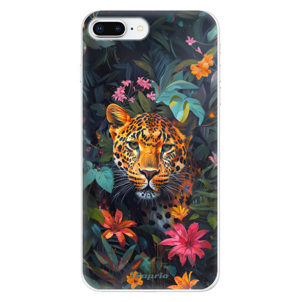 Odolné silikónové puzdro iSaprio - Flower Jaguar - iPhone 8 Plus