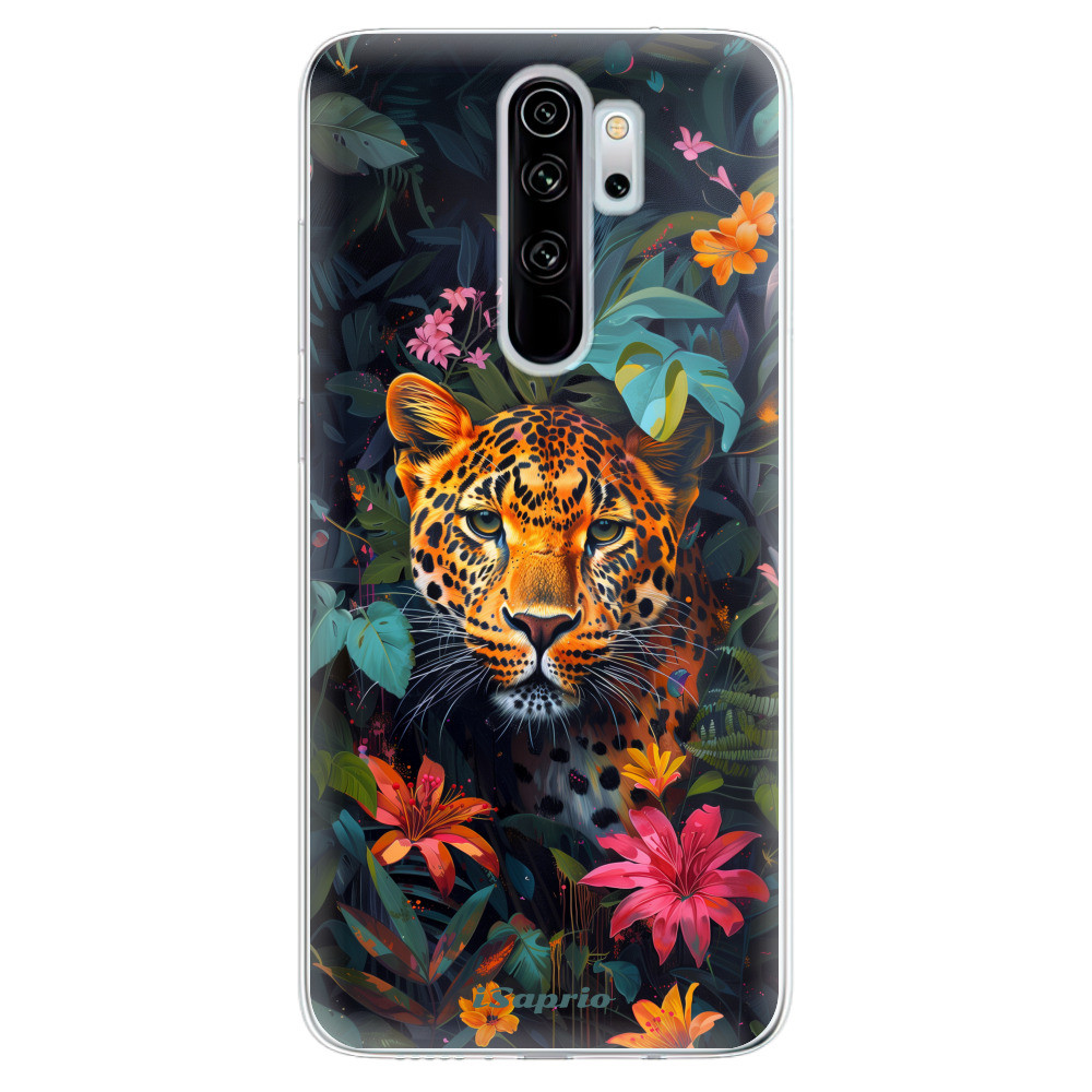 Odolné silikónové puzdro iSaprio - Flower Jaguar - Xiaomi Redmi Note 8 Pro