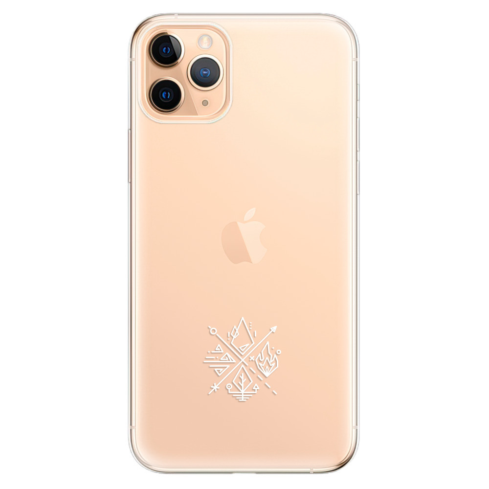 Odolné silikónové puzdro iSaprio - čiré - Elements - iPhone 11 Pro Max