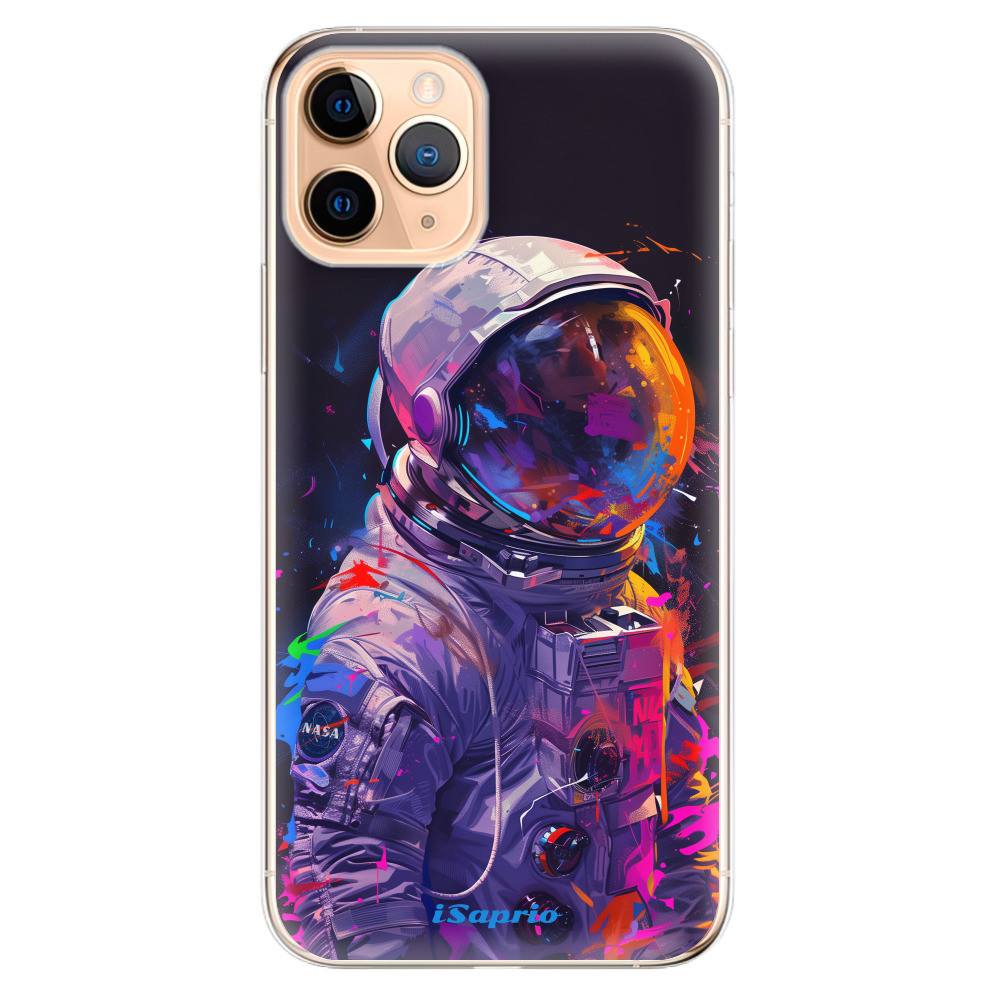 Odolné silikónové puzdro iSaprio - Neon Astronaut - iPhone 11 Pro