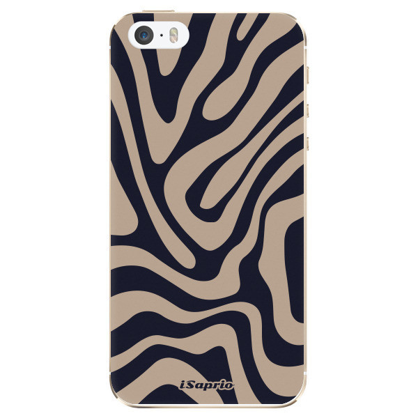 Odolné silikónové puzdro iSaprio - Zebra Black - iPhone 5/5S/SE